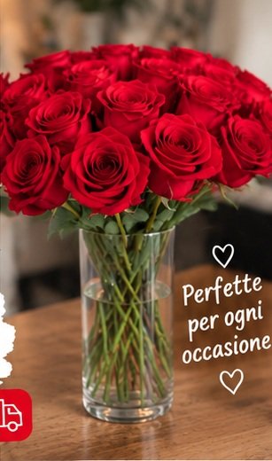 Rose rosse in un vaso in una casa accogliente